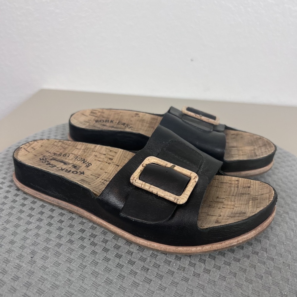 Kork Ease Tutsi Buckle Slide Sandals Womens 7 M Slip On Comfort Shoes Minimalist